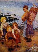 Pierre-Auguste Renoir Les pecheuses de moules a Berneval oil painting